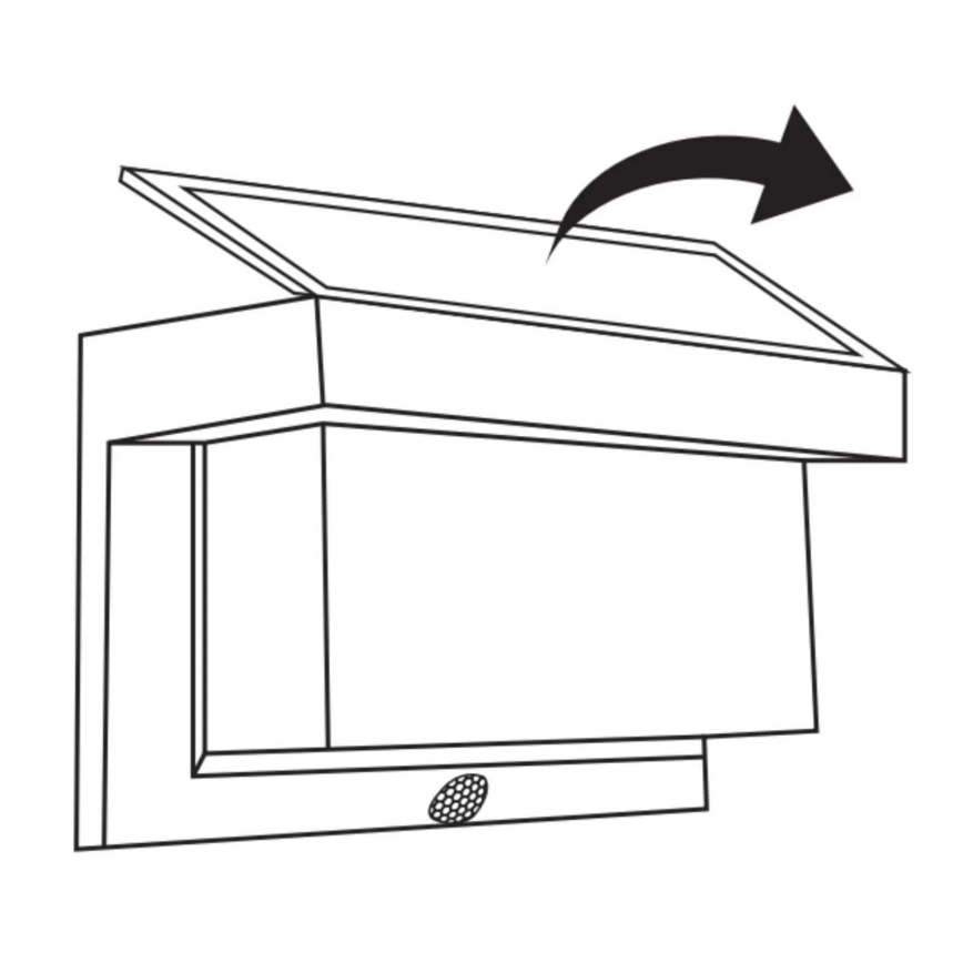 Luminária de parede solar LED com sensor TONY LED/3,7V 1800 mAh IP44