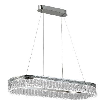 LED lustre de cristal dimerizável suspenso por cabo THALIA LED/50W/230V 3000-6000K + controlo remoto