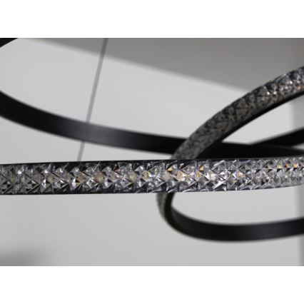 Lustre pendente LED dimerizável suspenso por cabo LED/90W/230V 3000-6500K Ø47 cm + comando remoto