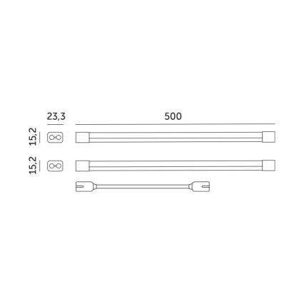 Luminária LED para cultivo de plantas GROWLY 2xLED/8,5W/230V branco