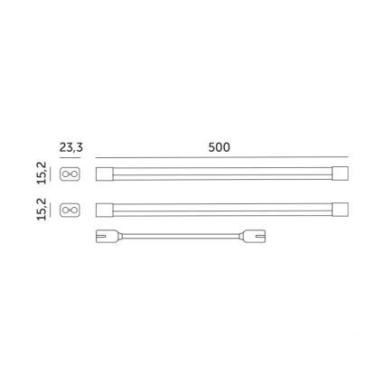 Luminária LED para cultivo de plantas GROWLY 2xLED/8,5W/230V branco