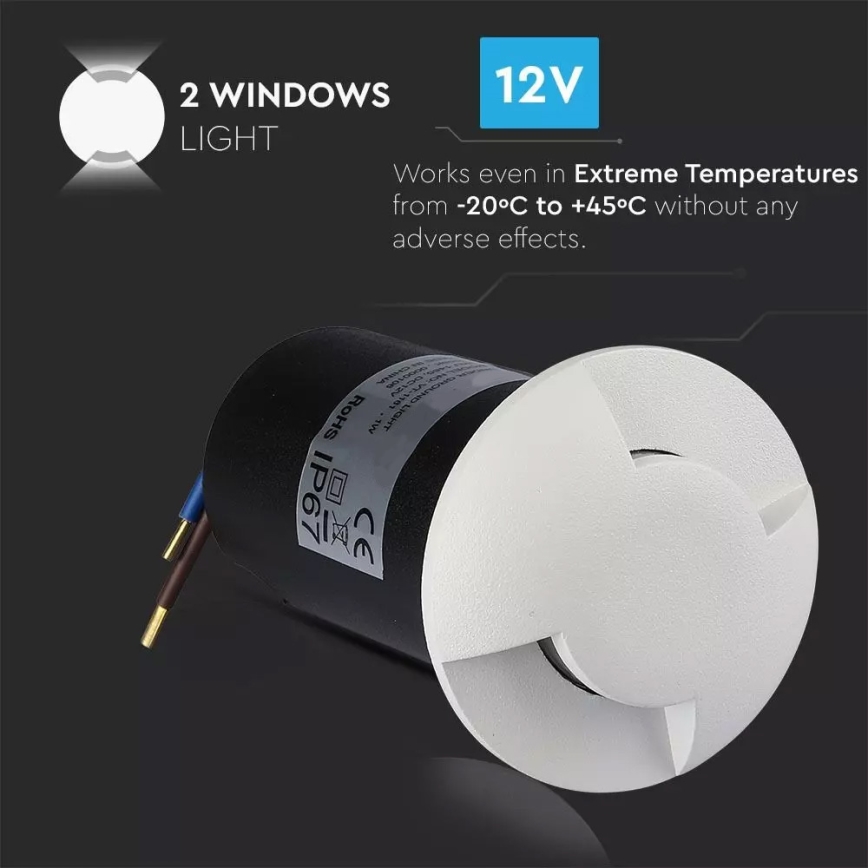 LED Luz de navegação de exterior LED/1W/12V IP67