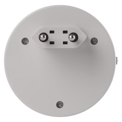 LED Luz noturna para tomada com fotossensor+2xUSB 3xLED/0,3W/230V