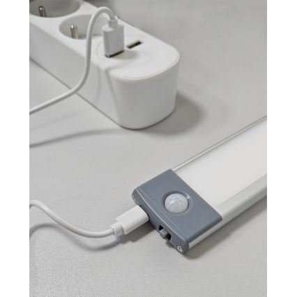 Iluminação LED recarregável para móveis com sensor LED/3,5W/5V USB 800 mAh 4200K 46 cm