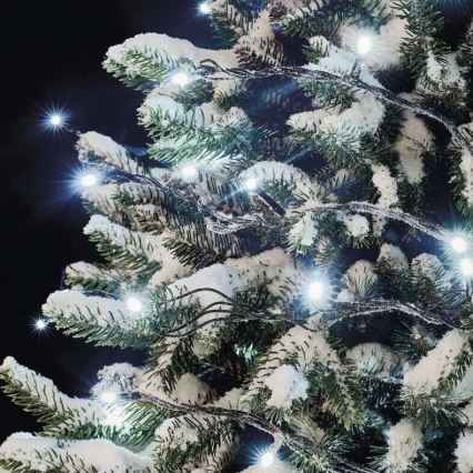 LED Luzes de Natal para exterior 50xLED/5m IP44 branco frio