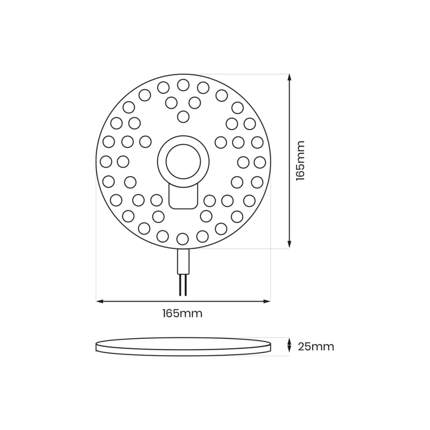 LED Módulo magnético LED/20W/230V diâmetro 16,5 cm 3000K