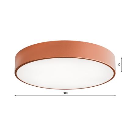 Luminária de Teto LED CLEO LED/69W/230V 4000K diâmetro 50 cm cobre
