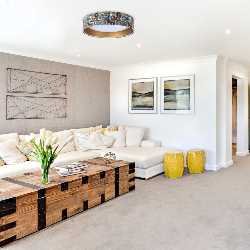 Luminária de Teto LED GALAXY LED/24W/230V diâmetro 44 cm multicolor/dourado