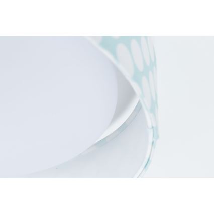 Luminária de teto infantil LED GALAXY KIDS LED/24W/230V bolinhas verde/branco