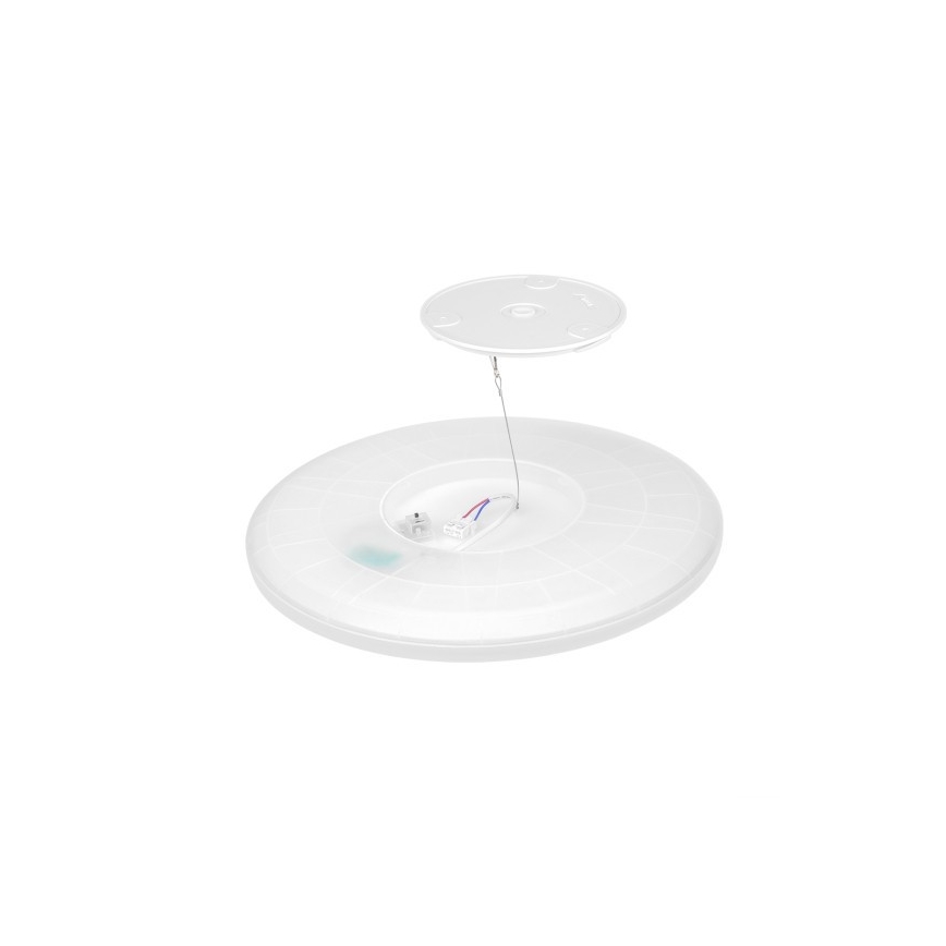 Luminária de teto LED para banheiro NIVERA LED/12W/230V IP54 3000/4000/6000K diâmetro 22,5 cm preta