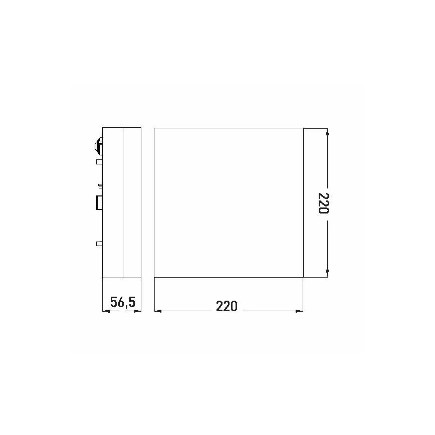 Luminária de teto LED para banheiro LED/12W/230V 3000/4000/6000K 22x22 cm IP44