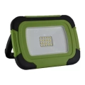 LED Regulação recarregável holofote SAMSUNG CHIP + função SOS LED/10W/3,7V/USB IP44 4000K 3600 mAh verde