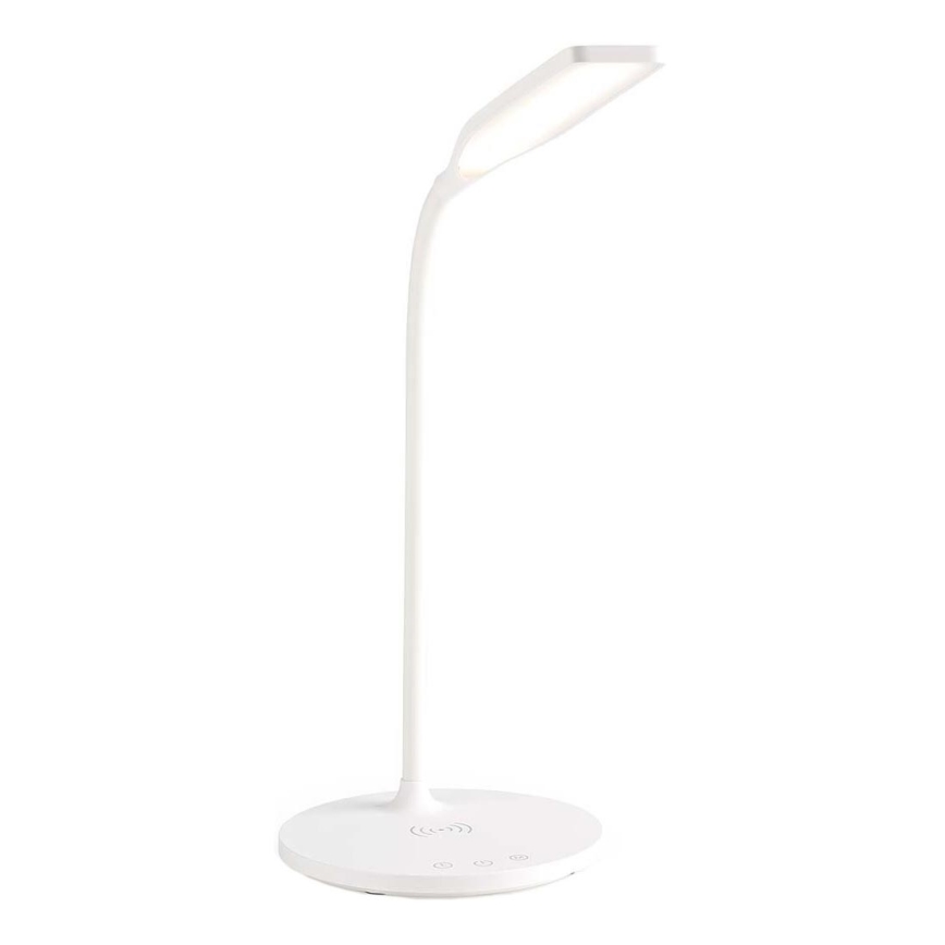 LED Regulação táctil flexible candeeiro de mesa com 15W carregamento sem fios Qi LED/5,5W/230V 2700-6500K branco