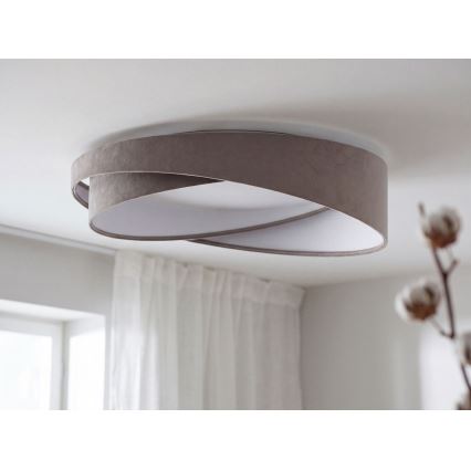 Candeeiro de tecto LED regulável SMART GALAXY MODERN LED/24W/230V 3000-6500K Ø 55 cm cinzento/branco + comando remoto
