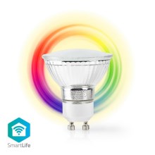 LED RGB Lâmpada inteligente regulável GU10/5W/230V