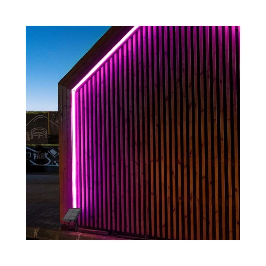 LED RGB Regulação solar tira LED/1,2W/3,7V IP67 5m + controlo remoto