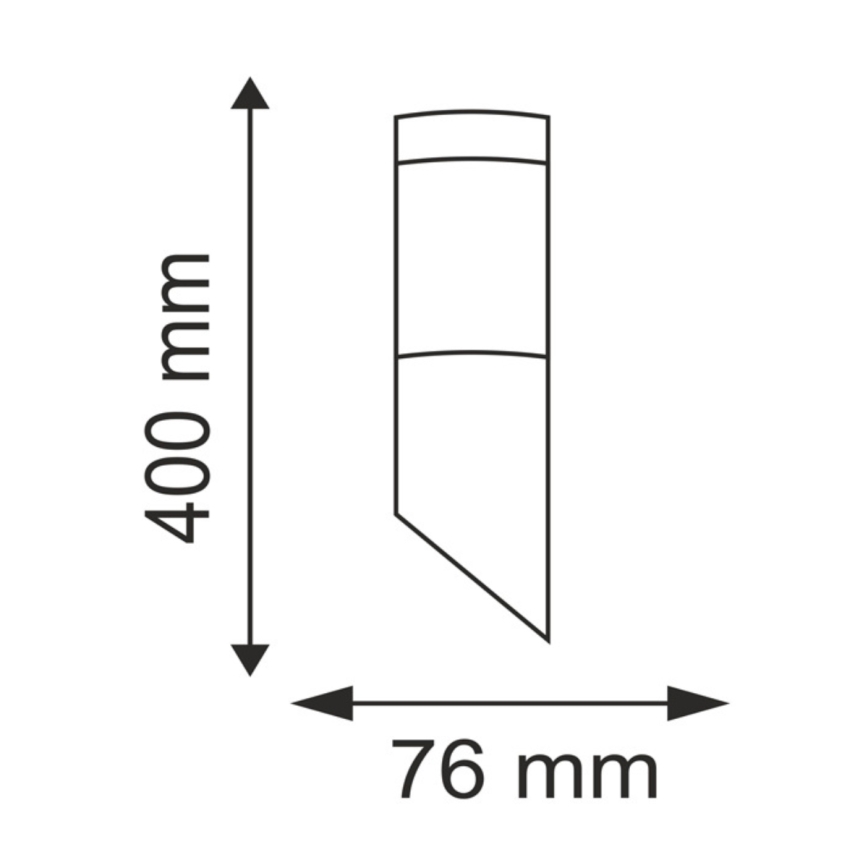 Aplique de parede exterior LED RGBW dimerizável LIVIA 1xE27/6,5W/230V 2700-6500K Wi-Fi IP44 prata