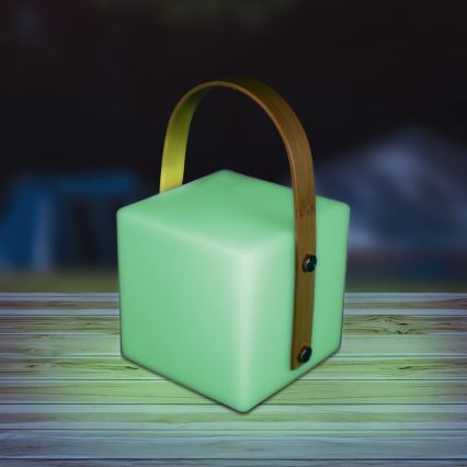 LED RGBW Lâmpada exterior MAJORKA LED/0,5W/5V USB 1200 mAh IP44 branca