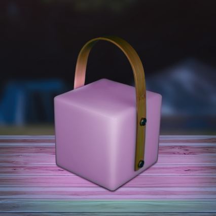 LED RGBW Lâmpada exterior MAJORKA LED/0,5W/5V USB 1200 mAh IP44 branca