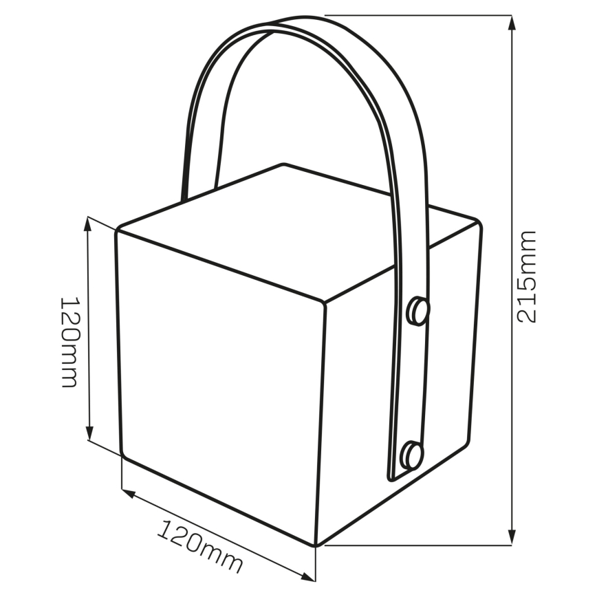 LED RGBW Lâmpada exterior MAJORKA LED/0,5W/5V USB 1200 mAh IP44 branca