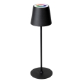 LED RGBW Lâmpada exterior recarregável dimerizável LED/1,5W/4000 mAh 3000K IP44 preta