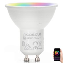 LED RGBW Lâmpada GU10/4,9W/230V 2700-6500K - Aigostar