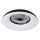 LED RGBW Luminária de teto dimerizável com ventoinha PLAVE PAN LED/48W/230V 3000-6500K Ø 60 cm preta + controlo remoto
