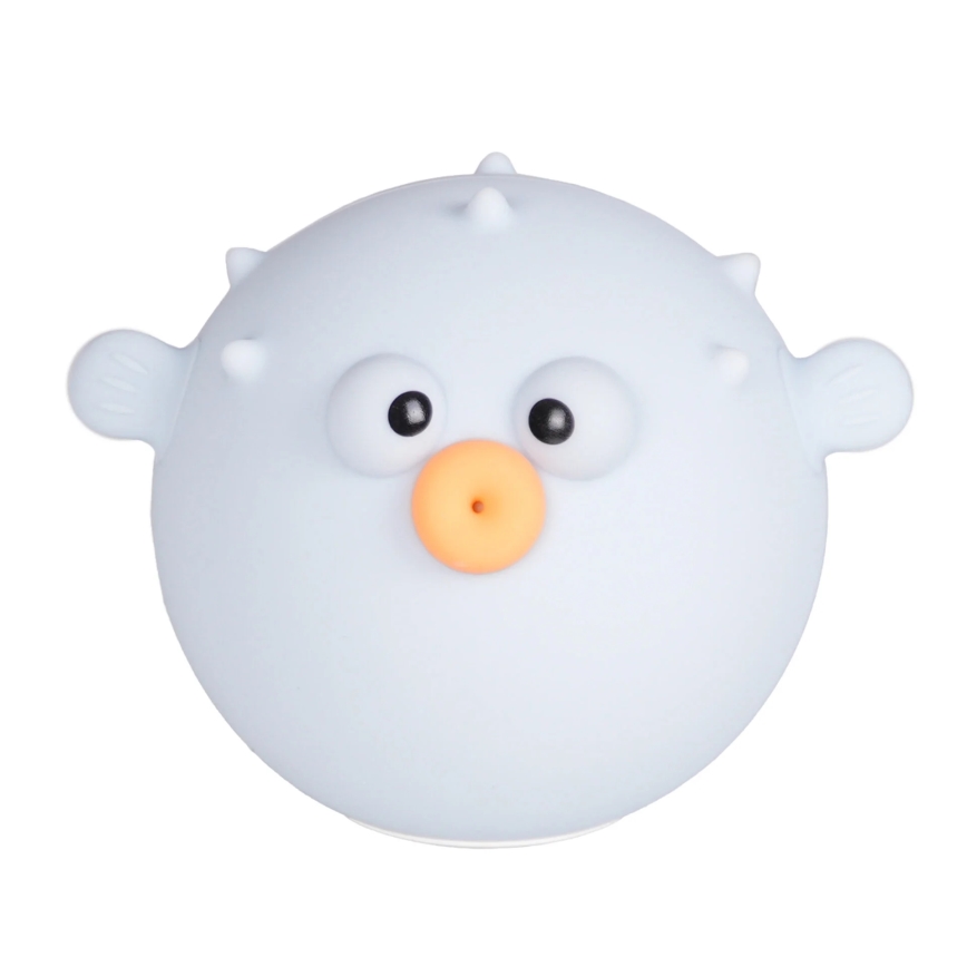 LED RGBW Regulação crianças táctil candeeiro HELI LED/1W/5V USB 1200 mAh peixe azul