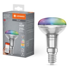 LED RGBW Regulação holofote lâmpada SMART+ R50 E14/3,3W/230V 2700-6500K Wi-Fi - Ledvance