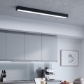 LED Sobrepor/lustre em cabo LED/44W/230V 6000K 120 cm preto
