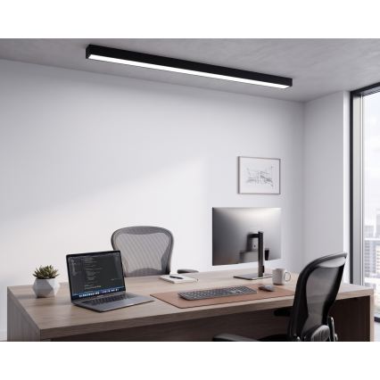 LED Sobrepor/lustre em cabo LED/44W/230V 6000K 120 cm preto