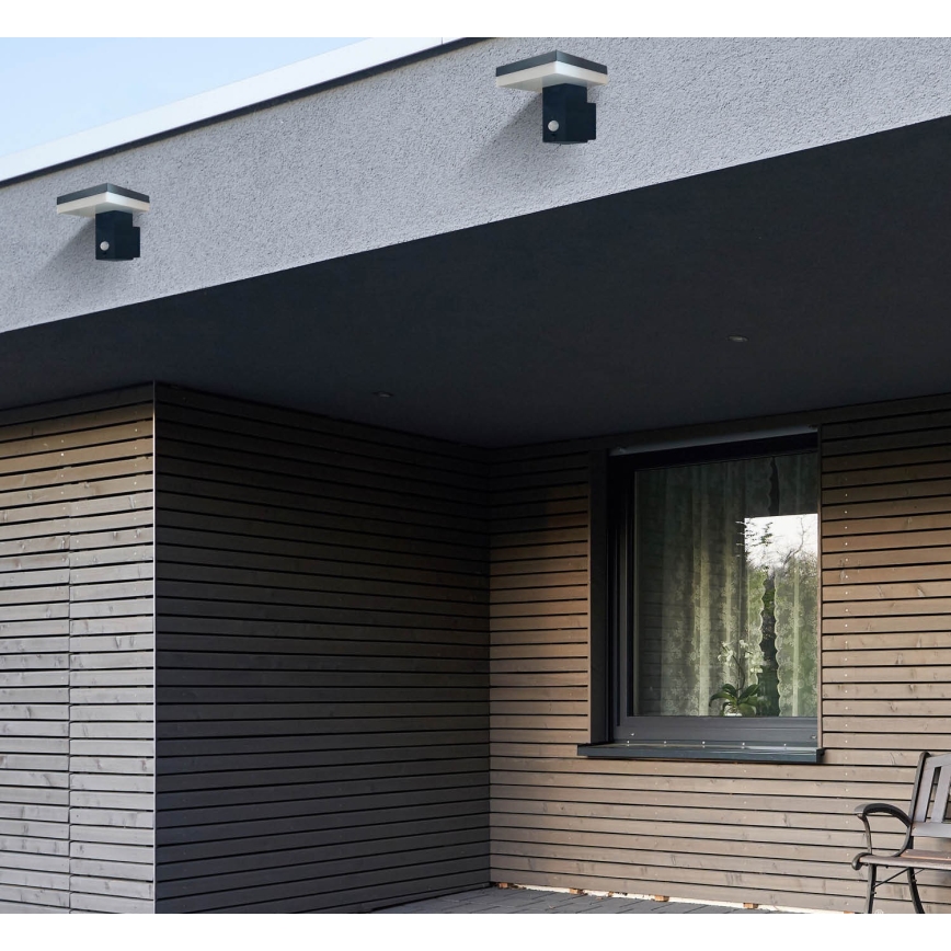 Luminária de parede solar LED com sensor SOLARIS2 LED/5,5W/3,7V 4000K IP44 2600 mAh