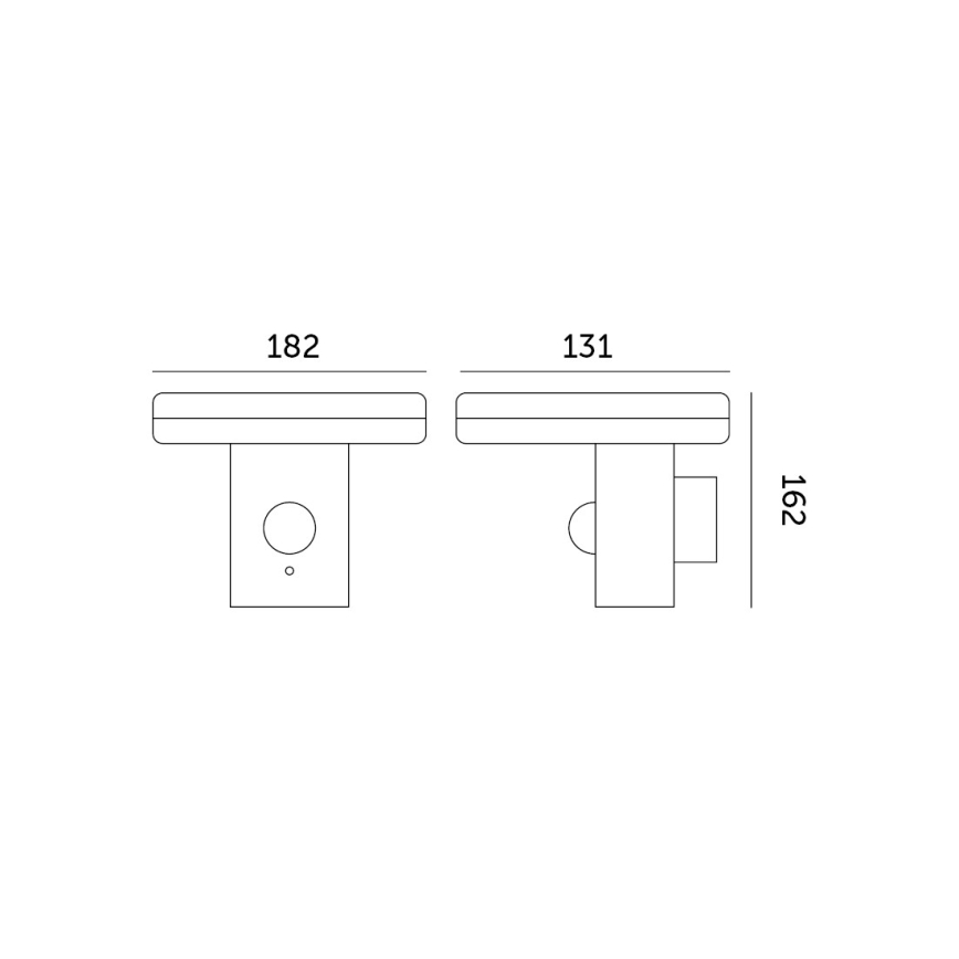Luminária de parede solar LED com sensor SOLARIS2 LED/5,5W/3,7V 4000K IP44 2600 mAh