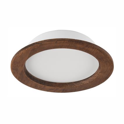 Luminária de embutir LED WOODY SPOT LED/16,5W/230V 4000K cerejeira Ø 18,5 cm