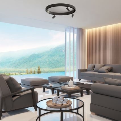 Luminária LED de ponto para sistema de trilho MAGNETIC TRACK LED/7W/48V 4000K preta