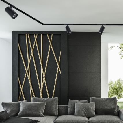 Luminária de LED para trilho MAGNETIC TRACK LED/10W/48V preta