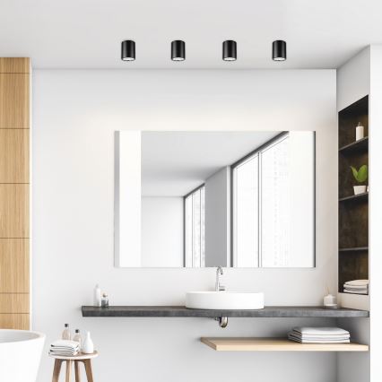 Luminária de teto LED TACO 1xE27/15W/230V preta