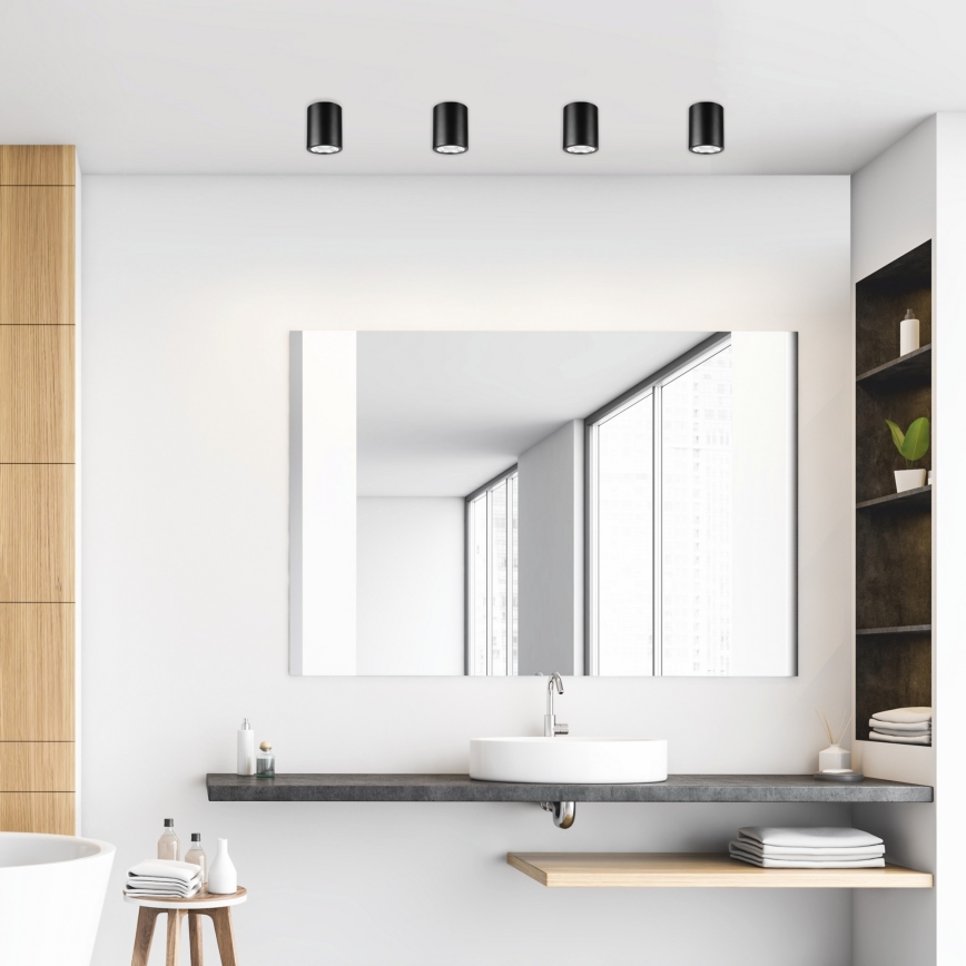 Luminária de teto LED TACO 1xE27/15W/230V preta