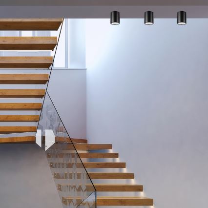 Luminária de teto LED TACO 1xE27/15W/230V preta