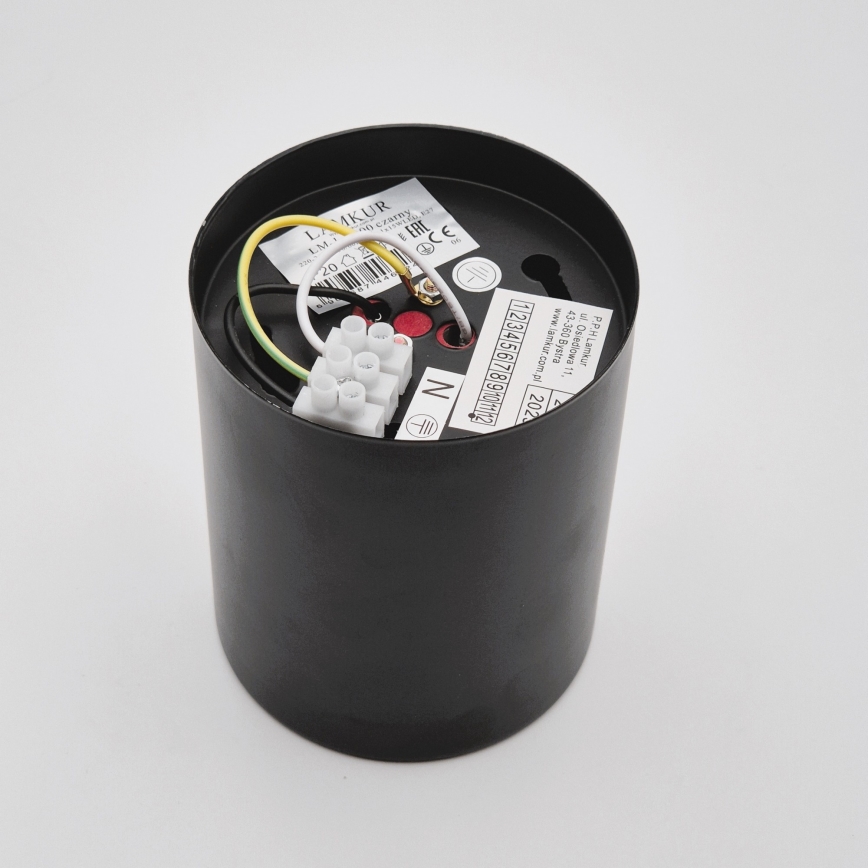 Luminária de teto LED TACO 1xE27/15W/230V preta