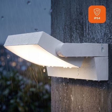 Aplique de parede LED regulável para exterior LED/12/18/24W/230V 3000/4000/6500K IP54 branco