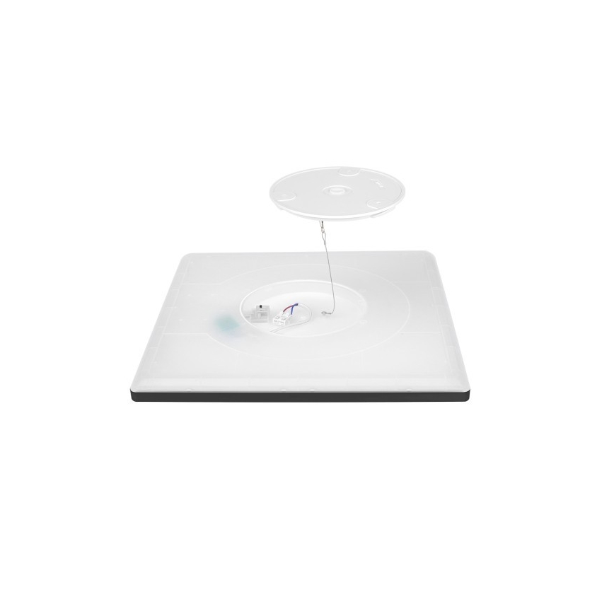 Luminária de teto LED para banheiro NIVERA LED/24W/230V IP54 3000/4000/6000K 30x30 cm preta