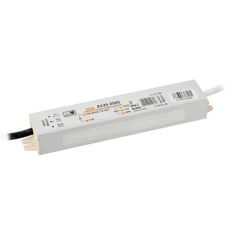 LED Transformador eletrónico LED/30W/12V IP67