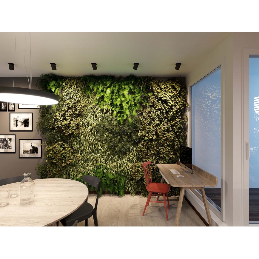 LED2 - Candeeiro de teto falso LED HIDE LED/20W/230V CRI 90 preto