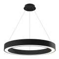 LED2 - Candelabro suspenso LED com regulação SATURN LED/60W/230V 3000K/4000K preto