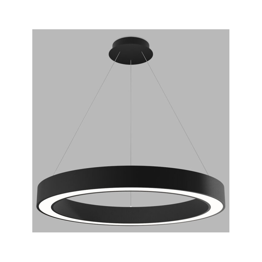 LED2 - Candelabro suspenso LED com regulação SATURN LED/60W/230V 3000K/4000K preto