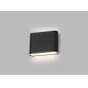 LED2 - Iluminação de parede exterior LED FLAT 2xLED/3W/230V antracite IP54