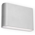 LED2 - Iluminação de parede exterior LED FLAT 2xLED/3W/230V IP65 3000K/4000K/5700K branco
