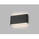 LED2 - Iluminação de parede exterior LED FLAT 2xLED/6W/230V antracite IP54