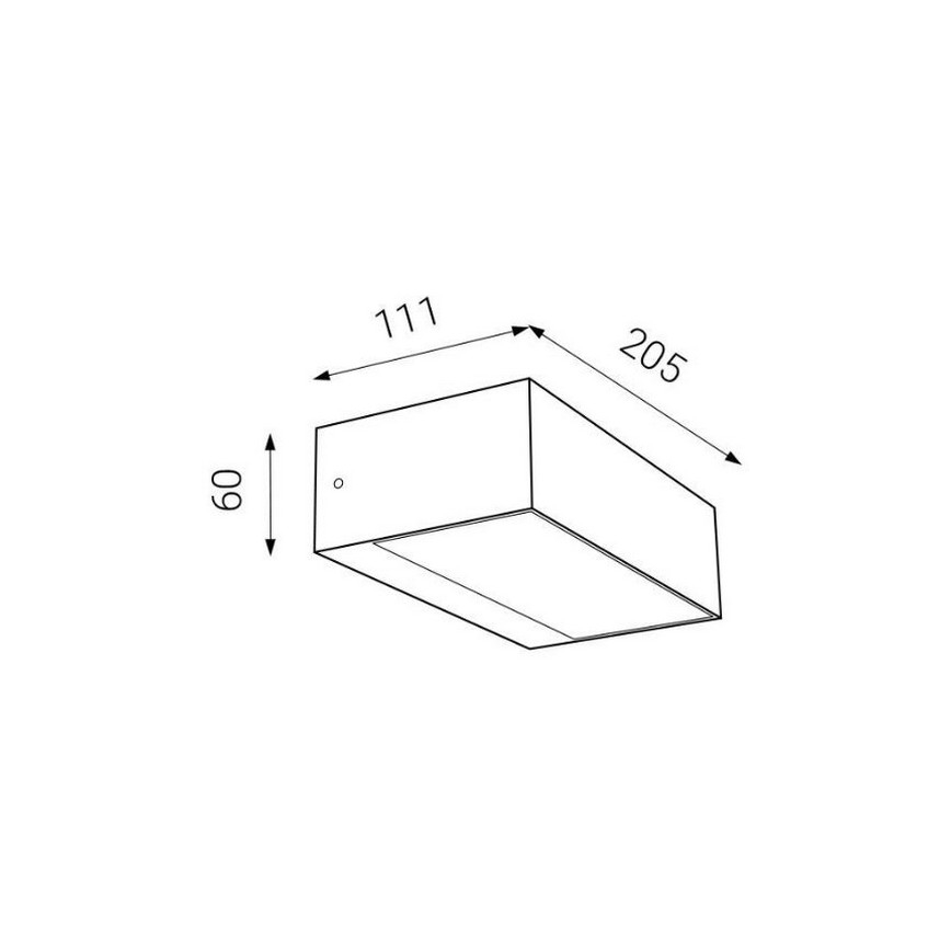 LED2 - Iluminação de parede exterior LED KVADER LED/9W/230V IP54
